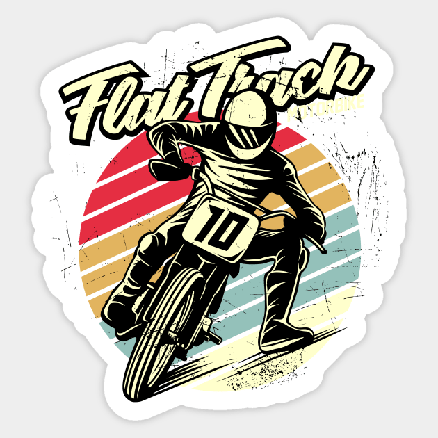 Flat Track Moto Sticker by D3monic